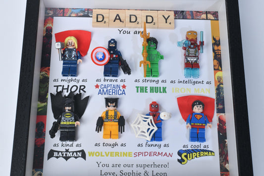 Personalized Father's Day photo frame, you are my superhero, gift for dad, superhero dad, personalized photo frame, family anniversary gift