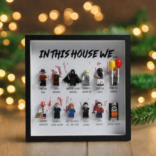 In this home, we have... Horror Gift Frame | Personalized Gift for a Scary Halloween Movie12