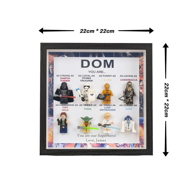 Personalized Star Wars gift, personalized box frame, personalized birthday gift, gift for dad, gift for papa, gift for son, Valentine's Day