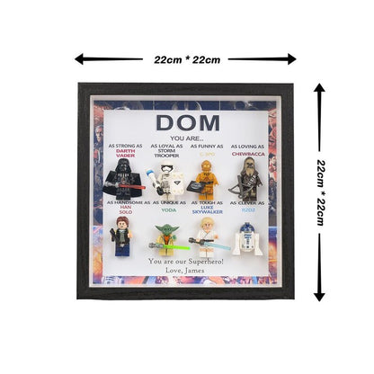 Personalized Star Wars gift, personalized box frame, personalized birthday gift, gift for dad, gift for papa, gift for son, Valentine's Day
