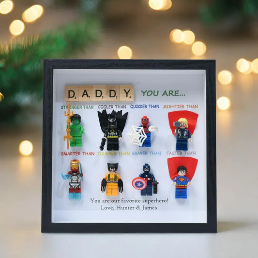 Personalized Father's Day photo frame, "You are my superhero," gift for dad, superhero dad, personalized photo frame, family anniversary gift