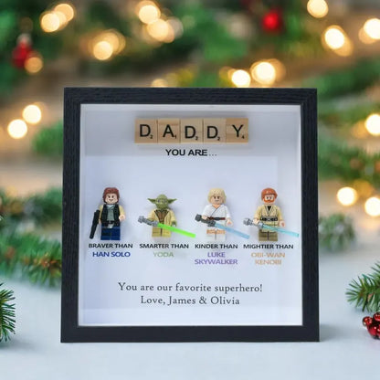 Personalized Star Wars gift, personalized box frame, personalized birthday gift, gift for dad, gift for papa, gift for son, Valentine's Day