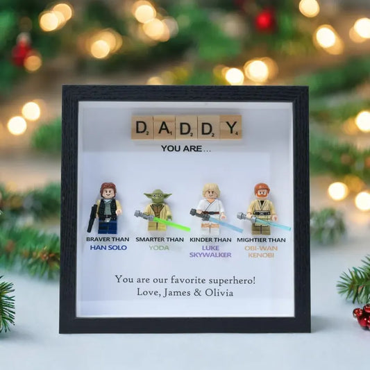 Personalized Star Wars gift, personalized box frame, personalized birthday gift, gift for dad, gift for papa, gift for son, Valentine's Day
