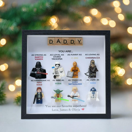 Personalised Star Wars Gifts, Personalised Box Frames, Personalised Birthday Gifts, Gifts for Dad, Gifts for Daddy, Gifts for Son, Valentine