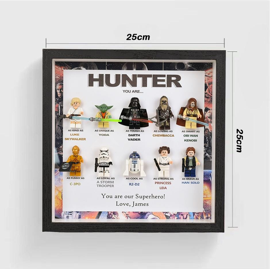 Personalised Star Wars Gifts, Personalised Box Frames, Personalised Birthday Gifts, Gifts for Dad, Gifts for Daddy, Gifts for Son, Valentine