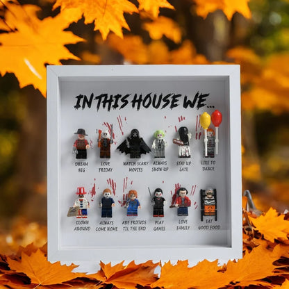 In this home, we have... Horror Gift Frame | Personalized Gift for a Scary Halloween Movie12