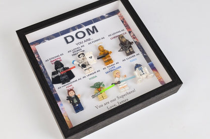 Personalized Star Wars gift, personalized box frame, personalized birthday gift, gift for dad, gift for papa, gift for son, Valentine's Day