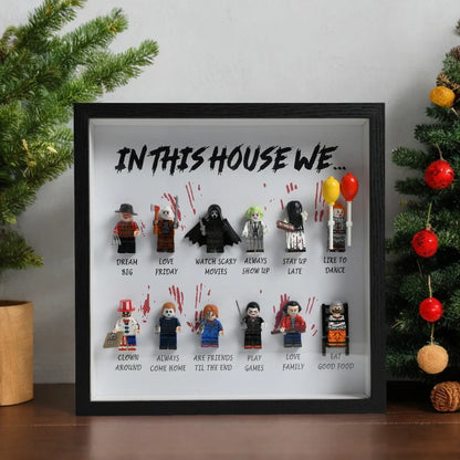 In this home, we have... Horror Gift Frame | Personalized Gift for a Scary Halloween Movie12