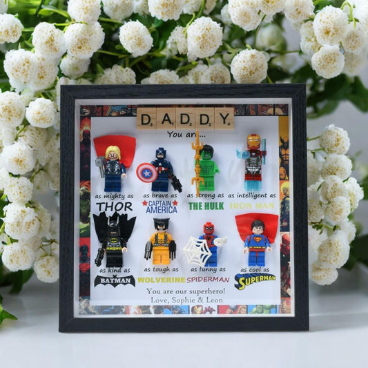 Personalized Father's Day photo frame, you are my superhero, gift for dad, superhero dad, personalized photo frame, family anniversary gift