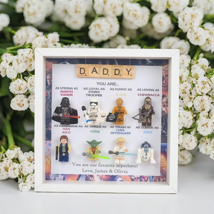 Personalized Star Wars gift, personalized box frame, personalized birthday gift, gift for dad, gift for papa, gift for son, Valentine's Day