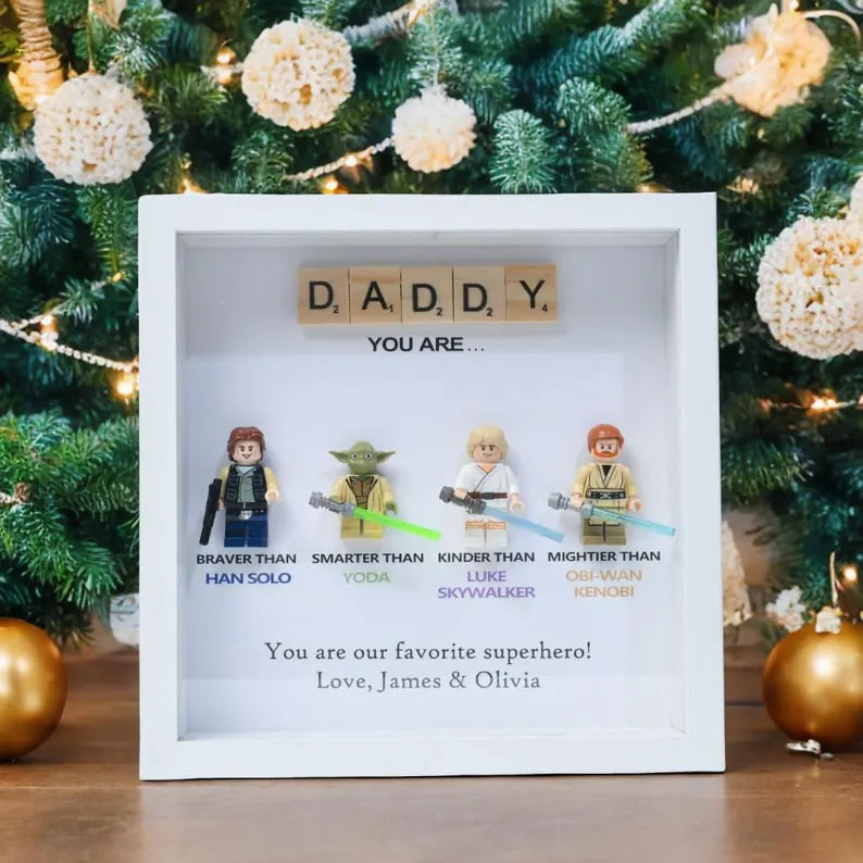 Personalized Star Wars gift, personalized box frame, personalized birthday gift, gift for dad, gift for papa, gift for son, Valentine's Day