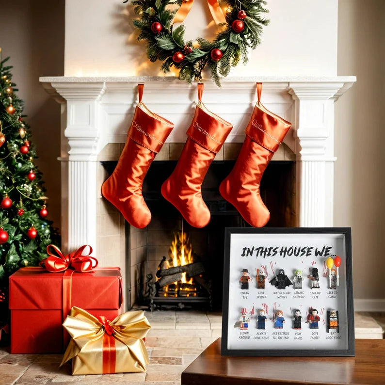 In this home, we have... Horror Gift Frame | Personalized Gift for a Scary Halloween Movie12