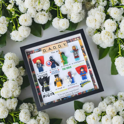 Personalized Father's Day photo frame, you are my superhero, gift for dad, superhero dad, personalized photo frame, family anniversary gift