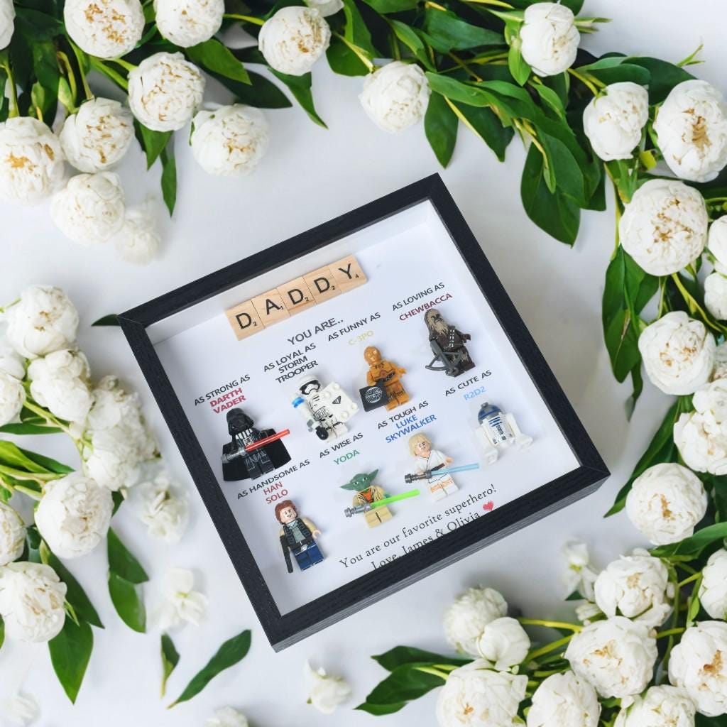 Personalised Star Wars Gifts, Personalised Box Frames, Personalised Birthday Gifts, Gifts for Dad, Gifts for Daddy, Gifts for Son, Valentine