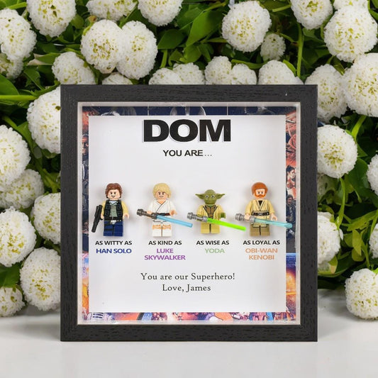 Personalized Star Wars Gifts, Personalised Box Frames, Personalised Birthday Gifts, Gifts for Dad, Gifts for Daddy, Gifts for Son, Valentine