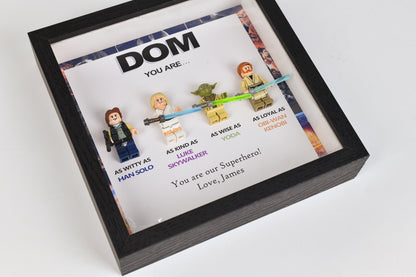 Personalized Star Wars Gifts, Personalised Box Frames, Personalised Birthday Gifts, Gifts for Dad, Gifts for Daddy, Gifts for Son, Valentine