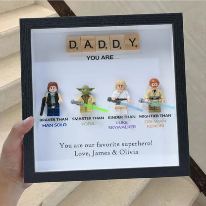 Personalized Star Wars gift, personalized box frame, personalized birthday gift, gift for dad, gift for papa, gift for son, Valentine's Day