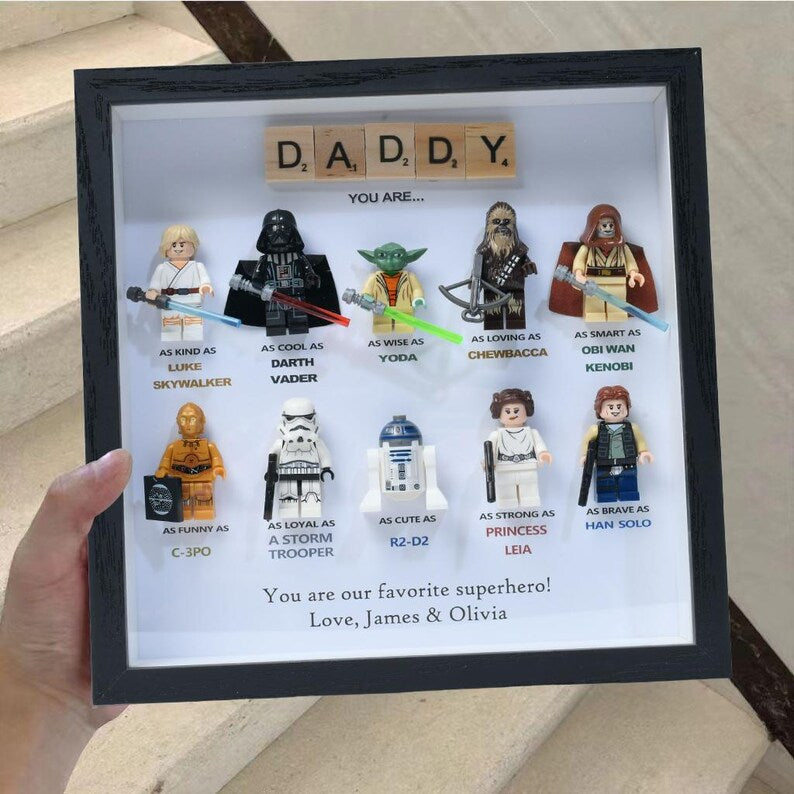 Personalised Star Wars Gifts, Personalised Box Frames, Personalised Birthday Gifts, Gifts for Dad, Gifts for Daddy, Gifts for Son, Valentine