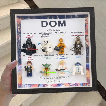 Personalized Star Wars gift, personalized box frame, personalized birthday gift, gift for dad, gift for papa, gift for son, Valentine's Day