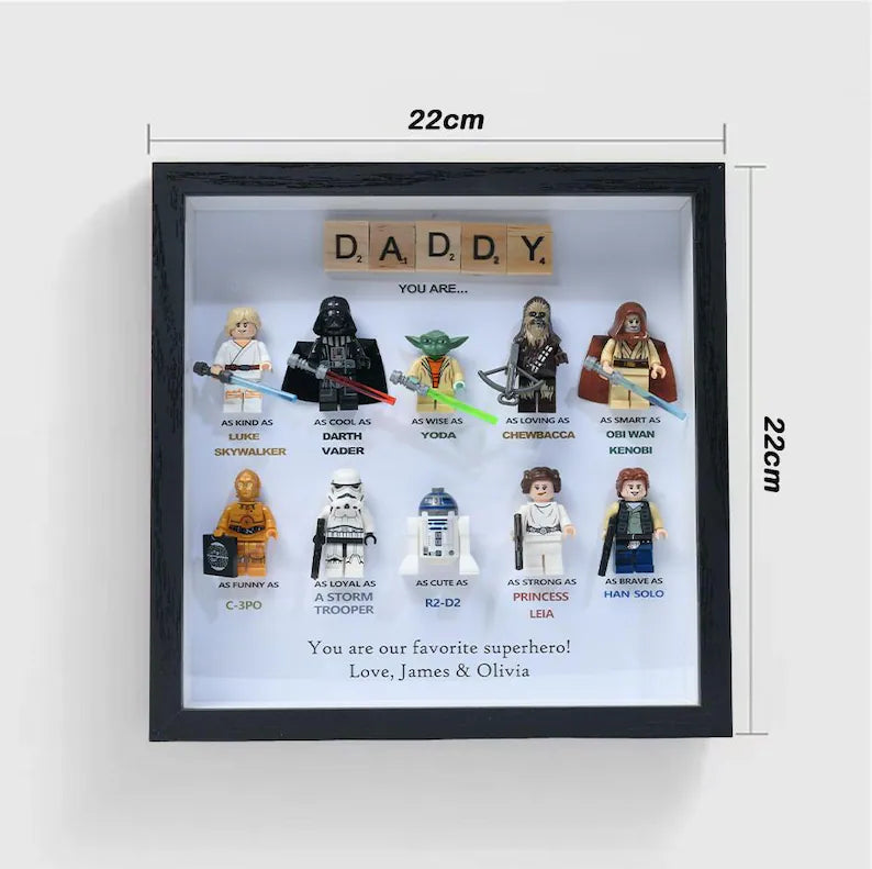 Personalised Star Wars Gifts, Personalised Box Frames, Personalised Birthday Gifts, Gifts for Dad, Gifts for Daddy, Gifts for Son, Valentine