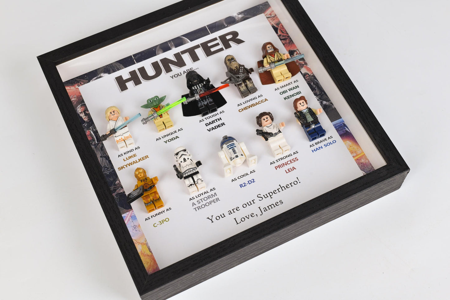 Personalised Star Wars Gifts, Personalised Box Frames, Personalised Birthday Gifts, Gifts for Dad, Gifts for Daddy, Gifts for Son, Valentine