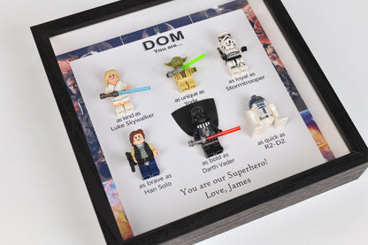 Personalised Star Wars Gifts, Personalised Box Frames, Personalised Birthday Gifts, Gifts for Dad, Gifts for Daddy, Gifts for Son, Valentine