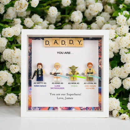 Personalized Star Wars Gifts, Personalised Box Frames, Personalised Birthday Gifts, Gifts for Dad, Gifts for Daddy, Gifts for Son, Valentine