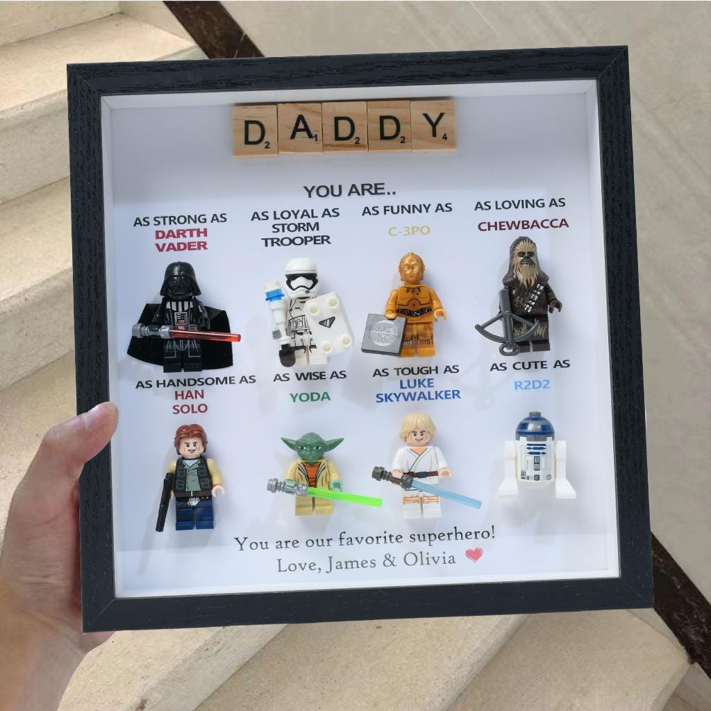 Personalised Star Wars Gifts, Personalised Box Frames, Personalised Birthday Gifts, Gifts for Dad, Gifts for Daddy, Gifts for Son, Valentine