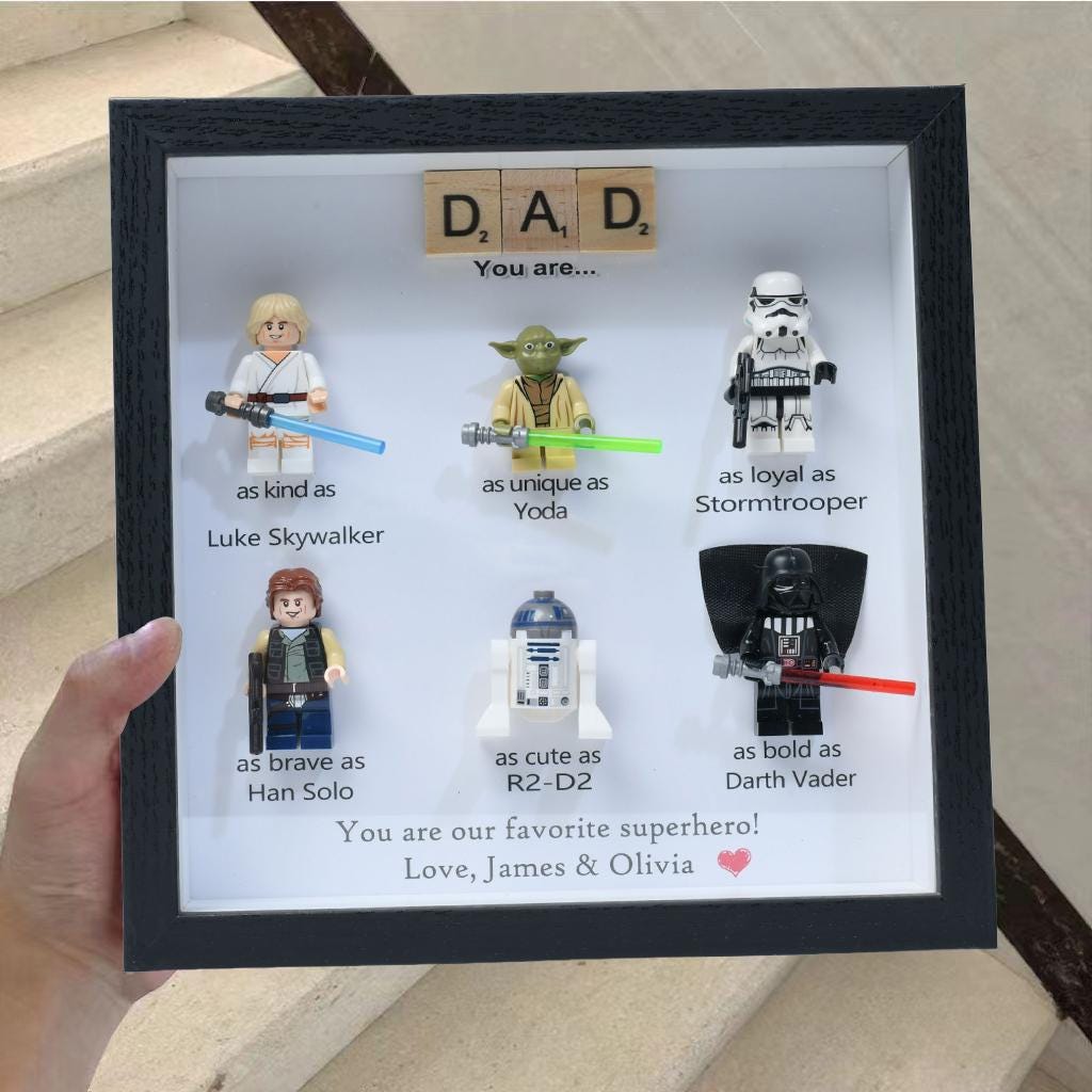Personalised Star Wars Gifts, Personalised Box Frames, Personalised Birthday Gifts, Gifts for Dad, Gifts for Daddy, Gifts for Son, Valentine