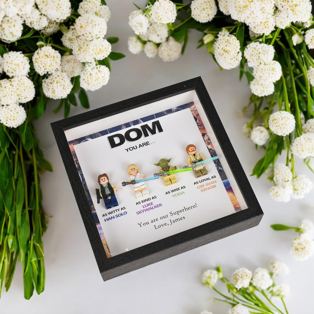 Personalized Star Wars Gifts, Personalised Box Frames, Personalised Birthday Gifts, Gifts for Dad, Gifts for Daddy, Gifts for Son, Valentine