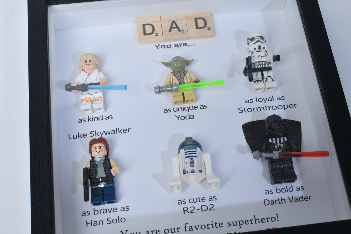 Personalised Star Wars Gifts, Personalised Box Frames, Personalised Birthday Gifts, Gifts for Dad, Gifts for Daddy, Gifts for Son, Valentine