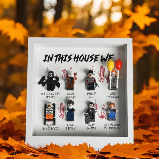 In this home, we have... Handmade Horror Gift Frame | Personalized Gift for a Scary Halloween Movie8