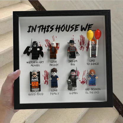 In this home, we have... Handmade Horror Gift Frame | Personalized Gift for a Scary Halloween Movie8