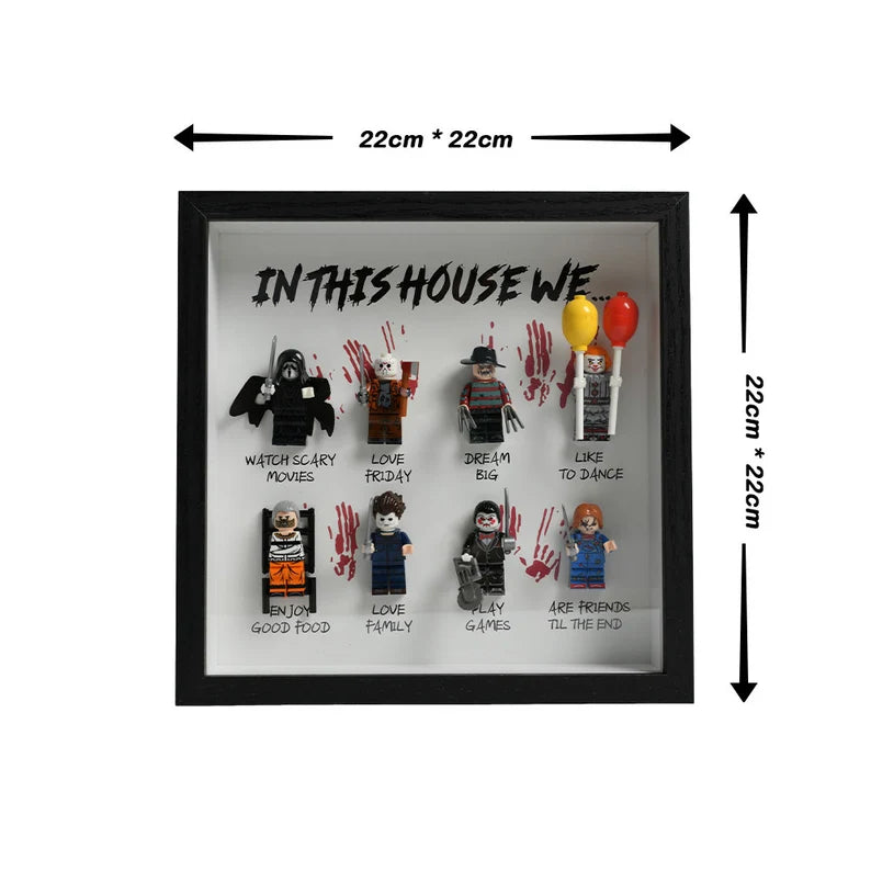 In this home, we have... Handmade Horror Gift Frame | Personalized Gift for a Scary Halloween Movie8