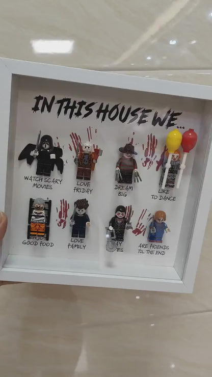 In this home, we have... Handmade Horror Gift Frame | Personalized Gift for a Scary Halloween Movie8