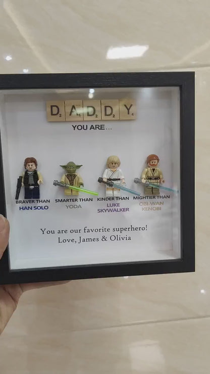Personalized Star Wars gift, personalized box frame, personalized birthday gift, gift for dad, gift for papa, gift for son, Valentine's Day